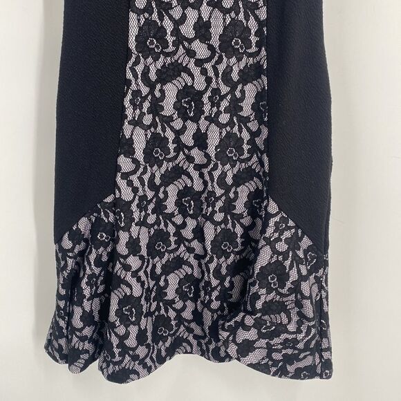 Anthropologie Maeve Sirena Lavender and Black Lace Dress Small - Picture 6 of 10